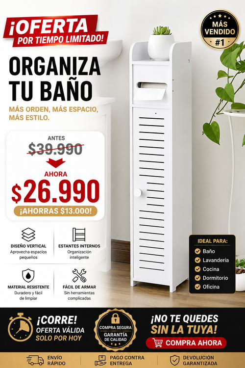 Organizador Para Baño 3 Compartimientos