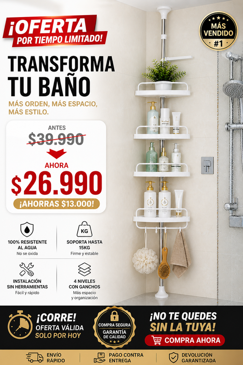 Repisa Esquinera De Baño